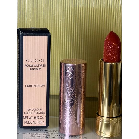 Gucci Rouge à Lèvres Lunaison Lipstick Limited Edition -#515 DEVOTION-NEW in BOX - Picture 3 of 4